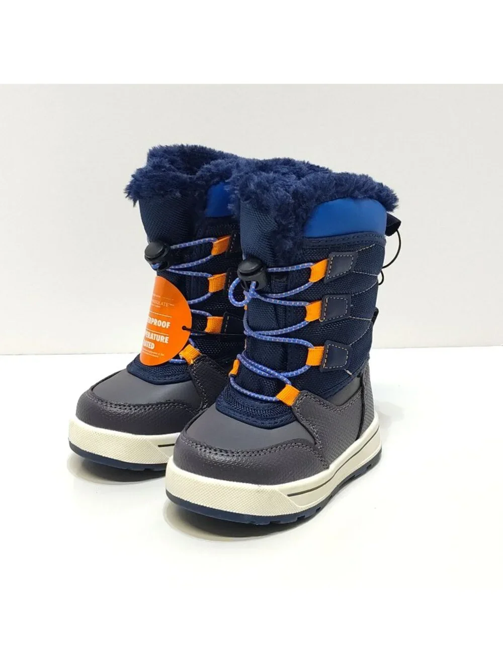 Ozark Trail Tall Bungee Waterproof Snow Boots Rated To -20°F Toddler Boys Size 6
